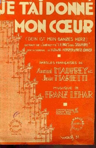 Je T'ai Donn2 Mon Coeur