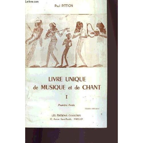 Livre Unique De Musique Et De Chant