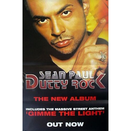 Sean Paul - Dutty Rock - Affiche / Poster Envoi En Tube