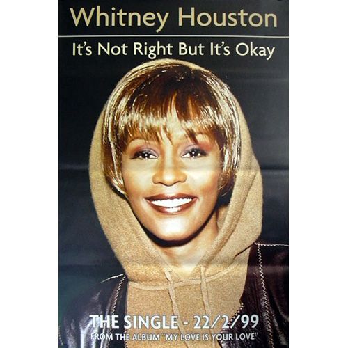 Whitney Houston - It's Not Right - Affiche / Poster Envoi En Tube