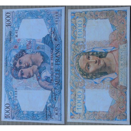 1000 Francs (Minerve Et Hercule) France - Reproduction