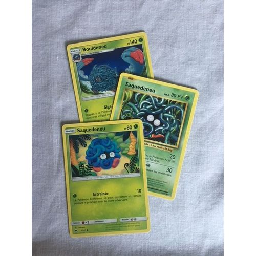 (2083) 2x Saquedeneu + Bouldeneu Pokemon