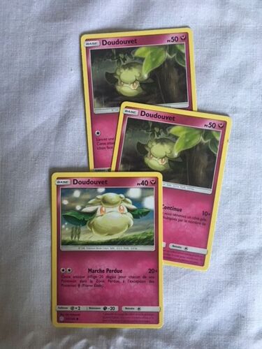 (2189) 3x Doudouvet Pokemon