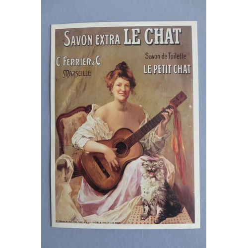 Affiche Publicité Le Chat Rétro