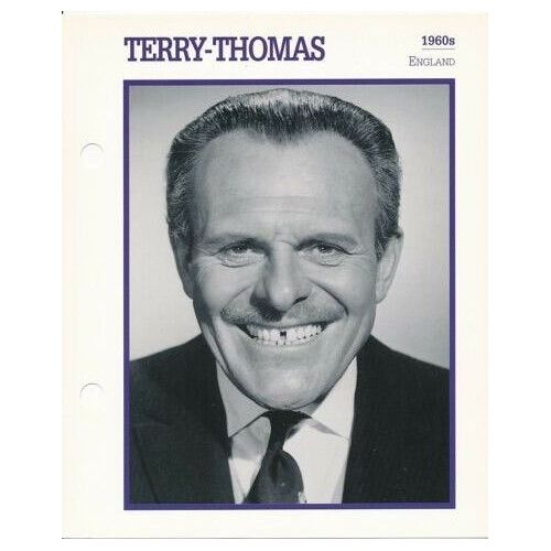Movie Star Card [Carte Perforée En Langue Anglaise] Terry Thomas