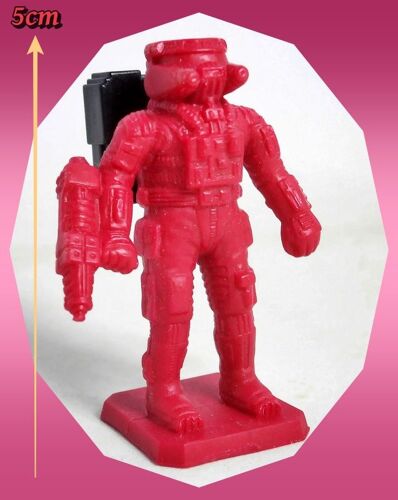 Pièce De Rechange - Jeu Omega Virus - Figurine Commando Techsuit Rouge - 1992