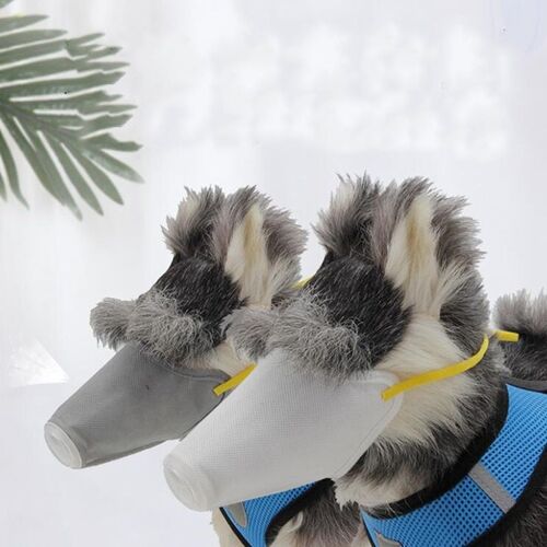 1pc Animal De Compagnie Réglable Respirant Masque Animal De Compagnie Anti-Aboiement Bouche Couverture Anti-Morsure Formation Fournitures Chien Bouche Couverture Fournitures Pour Animaux De Compagnie
