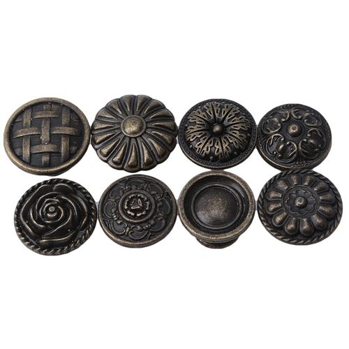 Antique Bronze meubles poignée en alliage de Zinc tiroir porte boutons pour commode boîte à chaussures tiroir armoire placard poignée décoration bricolage