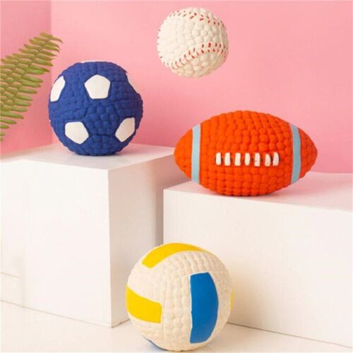 1pc Petit Chien De Compagnie Latex Football Tennis Volley-Ball Football Chien Jouet Animal À Mâcher Jouet Vocal