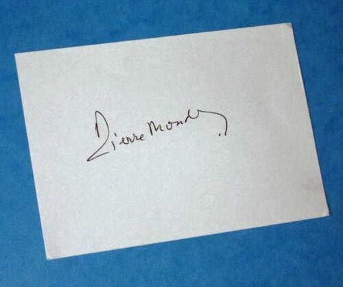 Autographe Pierre Mondy