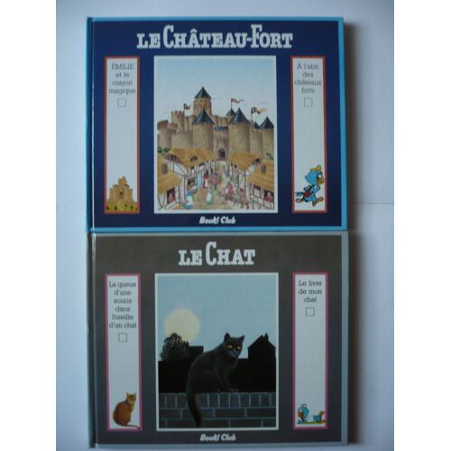 Lot De 2 Livres Bouki Club : 1) Le Château-Fort    2 )Le Chat