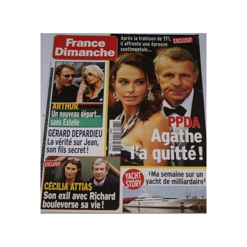 France Dimanche  N° 3233 : Ppda,Arthur,G Depardieu,M Fugain,Kih Lanta,R Voisine,P Newman,C Cardinale,Tania Young,Madonna,Di Caprio,J Billy,