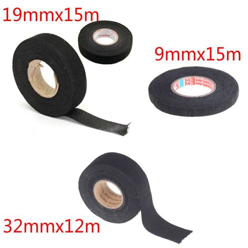 19mm X 15m Ruban De Câblage Résistant À La Chaleur Métiers À Tisser Faisceau De Câblage Tissu Tissu Ruban Adhésif Câble Protection 9mm X 15m 32mm X 12m