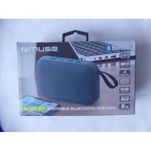 Enceinte Portable Bluetooth Muse M 307 BT Bleue