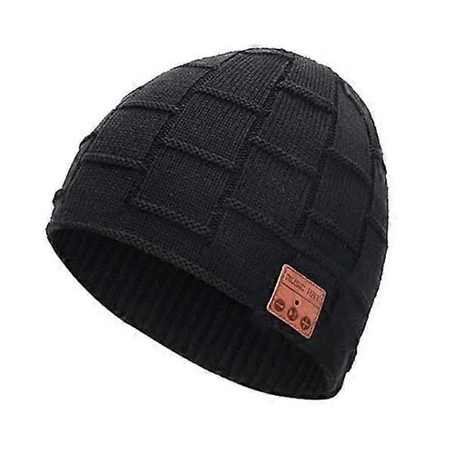 Bonnet Bluetooth Pour Homme Et Femme, Musique, Cadeau De Noël Ou D'anniversaire (Noir)