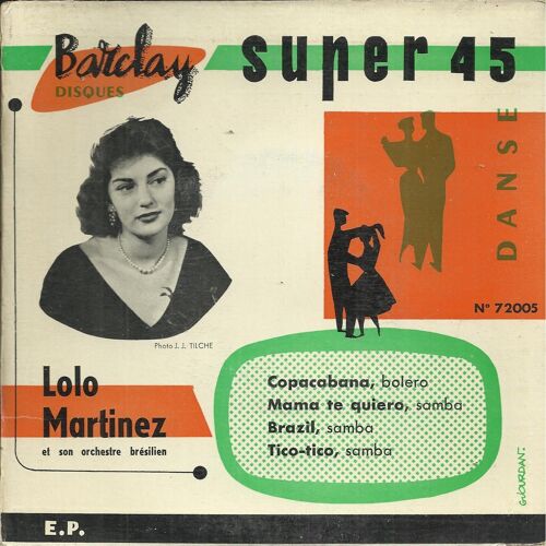 Copacabana (Baaro - Ribeiro) - Mama Te Quiero (Chico Roberti - C. Jollet) / Brazil (Ary Barroso) - Tico - Tico (Olieveria - Abreu)