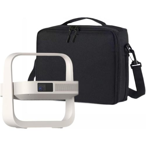 Sac De Rangement Souple Pour Projecteur Portable Xgimi Elfin Flip - Sac De Rangement Épais Et Portable Avec Bandoulière Réglable,Design De Poche En Filet Pour Accessoires,Noir Doux