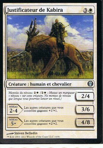 Justificateur De Kabira ( Kabira Vindicator) - Magic Mtg - Chevaliers Dragons  - U