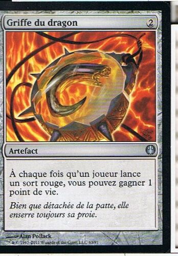 Griffe Du Dragon ( Dragon's Claw) - Magic Mtg - Chevaliers Dragons  - U