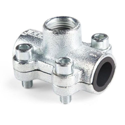 1"" réparation Colliers raccords pour tuyaux en acier fuite correctif avec la femelle 1/2"" menuisier bsp