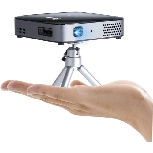 Mini Projecteur Rechargeable,Dlp Projecteur Ultra Courte Focale 4K,Vidéoprojecteur Portable Wifi Bluetooth 5.2,Keystone Auto,Parleur Hifi,100% Sealed Retroprojecteur Kompatibel Android/Ios