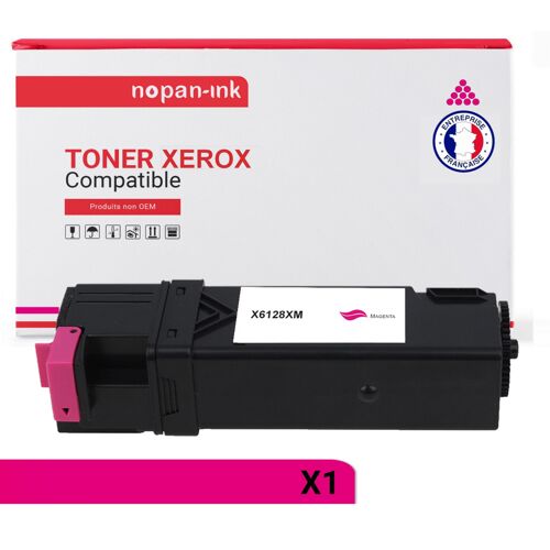 1 Toner pour XEROX 106R01453 Magenta 2500 Pages avec Xerox Paser 6128 Xerox Paser 6128 MFP Xerox Paser 6128 MFP N Xerox Paser 6128 Series