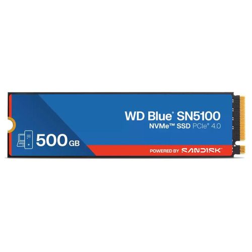 WD Blue SN5100 - SSD - 500 Go - interne - M.2 2280 - PCIe 4.0 (NVMe)