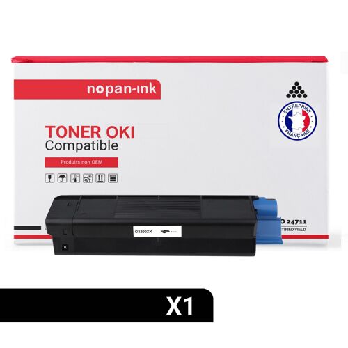 1 Toner pour OKI 42804540 Black 3000 Pages avec OKI C 3100 OKI C 3200 OKI C 3200 N OKI C 3200 Series
