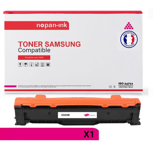 1 Toner pour SAMSUNG CLT-504S ELS Magenta 1800 Pages avec Samsung CLP-410 Series Samsung CLP-415 N Samsung CLP-415 N Premium Line Samsung CLP-415 NW Samsung CLX-4100 Series Samsung CLX-4195 FN Samsung