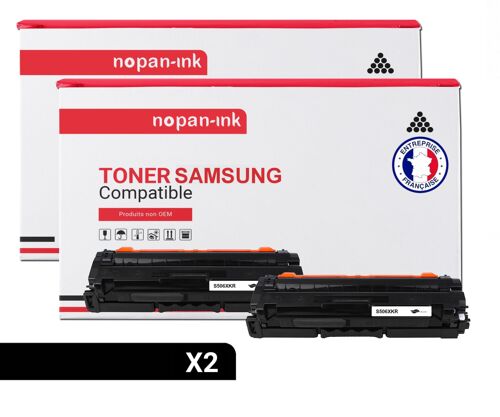 2 Toner pour SAMSUNG CLT-506L ELS Black 6000 Pages avec Samsung CLP-680 Samsung CLP-680 DW Samsung CLP-680 DW Premium Line Samsung CLP-680 ND Samsung CLP-680 ND Premium Line Samsung CLP-680 Series Sam