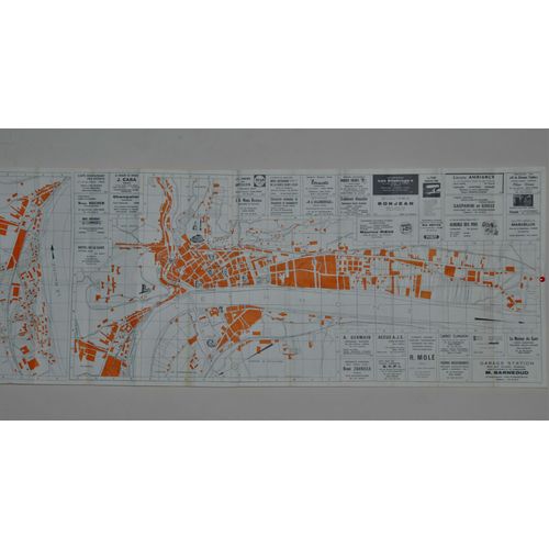 Carte De La Ville De Vienne (38200 Isere ) 1980