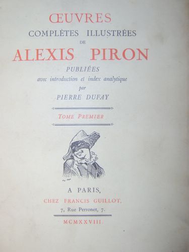 Oeuvres Complètes Illustrées. Tome I