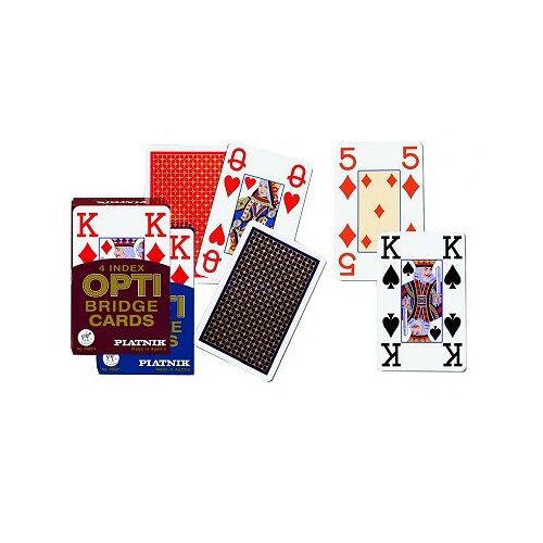 Jeu De 55 Cartes - Opti Bridge 4 Index : Bleu