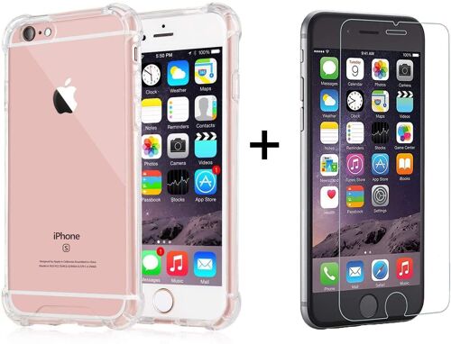 Coque Iphone 6s + 1 Film De Protection En Verre Trempé Pour Iphone 6s Coque Angles Renforcés
