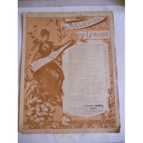 Melodies Pour Chant Et Piano Noel + Extrait De L'aube S'eveille De A.Flegier