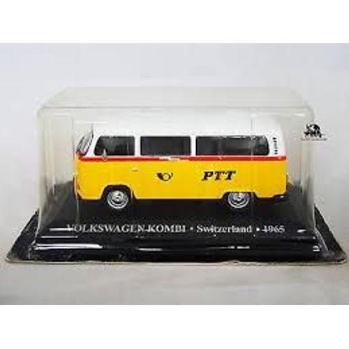 Miniature Véhicule Altaya Taxi Monde Wolkswagen Kombi Switzerland Ptt 1965 1/43-Altaya