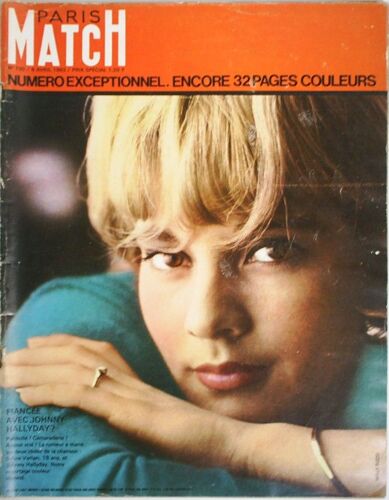 Paris Match  N° 730 : Sylvie Vartan Johnny Hallyday Howard Hughes Lawrence D'arabie Jean Bruce Onassis Paul Getty Le Cirque De Moscou Anne D'angleterre