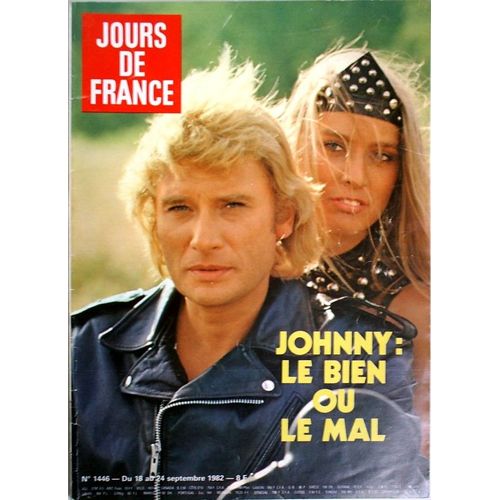 Jours De France  N° 1446 : Johnny Hallyday Jimmy Connors Sarah Biasini-Schneider Yves Montand Caroline Cellier Jean Poiret Brooke Shields