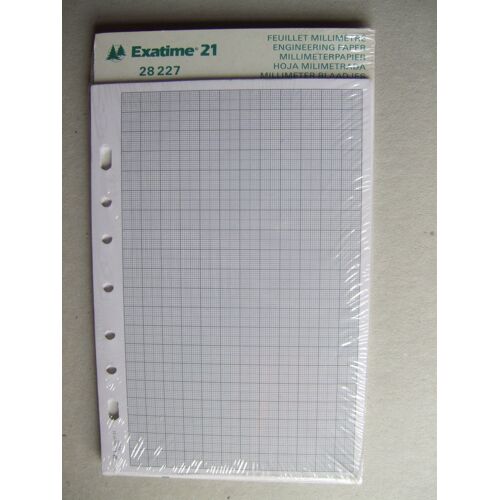 Recharge Exatime 21 Feuillet Millimetre  28227