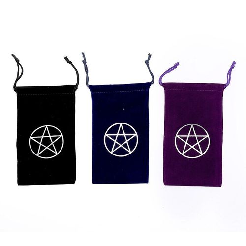 1pc Six Branches Étoile Velours Tarot Carte Rangement Sac Tarot Carte Rangement Sac Cartes Chargement Diverses Cartes De Jeu De Société
