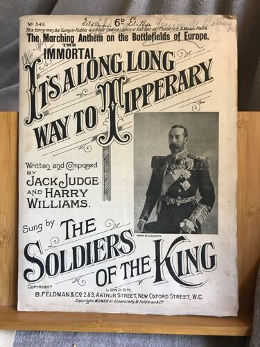 Judge Williams It's Along Long Way To Tipperary Partition Chant Piano Feldman