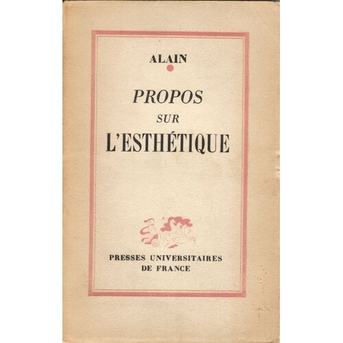 Propos Sur L'esthétique