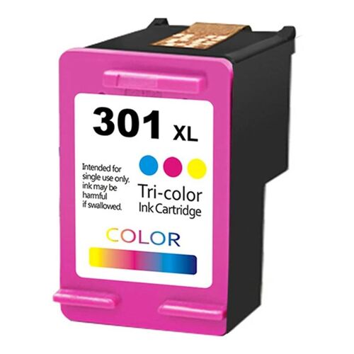 Cartouche d'encre de remplacement 301XL pour HP 301, Compatible avec les imprimantes Deskjet 1000 1050 2050 2630 2540 2510Multicolor