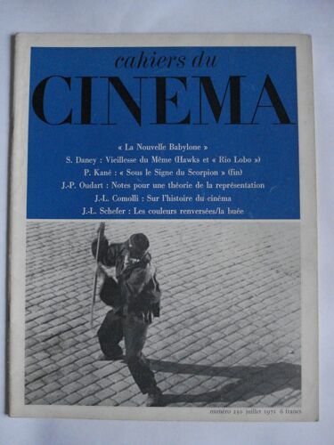 Les Cahiers Du Cinéma N° 230 : La Nouvelle Babylone, Hawks, Taviani, Comolli, Schefer