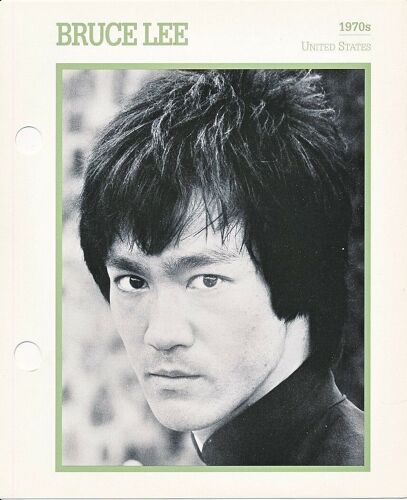 Movie Star Card [Carte Perforée En Langue Anglaise] Bruce Lee