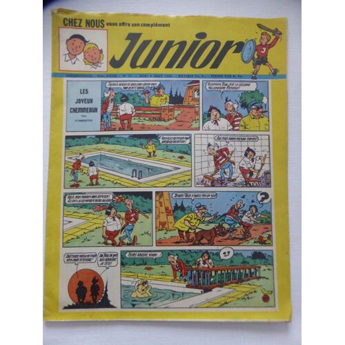 Revue Ancienne Junior Complément De Chez Nous Du 4 Août 1960 Avec Extraits D'Hergé, Uderzo, Ep Jacobs, Jacques Martin