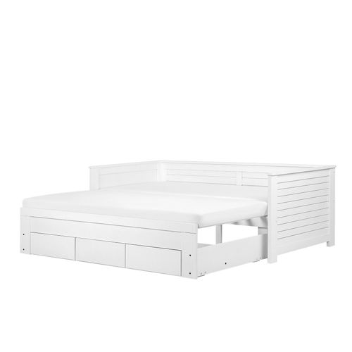 Lit Gigogne En Bois Blanc 90 X 200 Cm Cahors