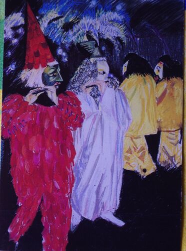 Carte Postale Carnaval De Bâle Fifres Sarah Wiame