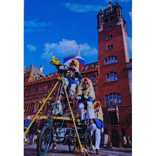Carte Postale Basler Fastnacht Marktplatz Waggis