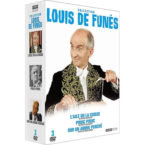 Coffret Louis De Funès - L'aile Ou La Cuisse + Pouic Pouic + Sur Un Arbre Perché - Pack